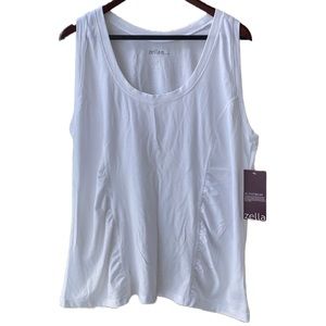 NWT 🤍 Zella Nordstrom Soft Lightweight Zel-Dri Active Ruched Tank Plus-Size 2X